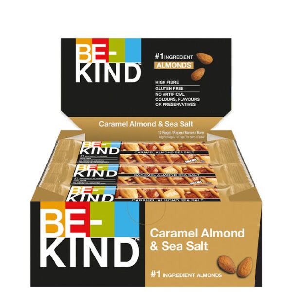 12 x BeKind Core Bar 40 g Caramel Almond & Sea Salt - Be-kind