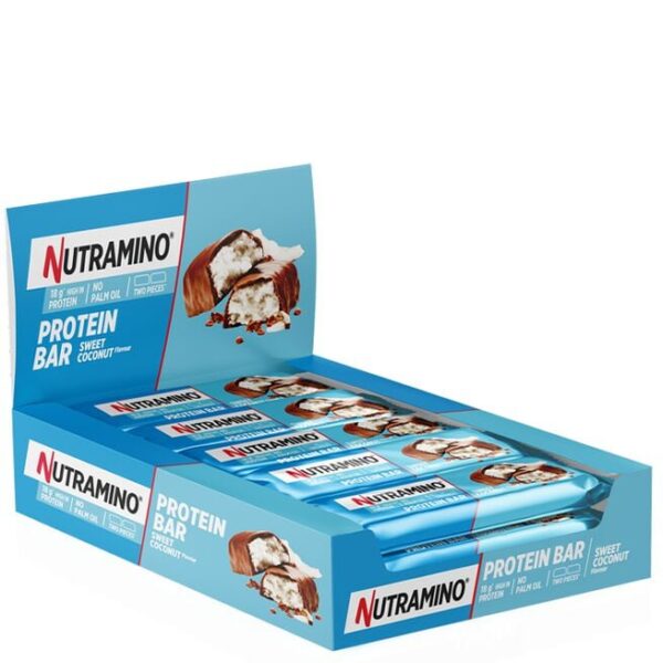 12 x Nutramino Proteinbar, 55 g, Coconut - Nutramino Fitness Nutrition