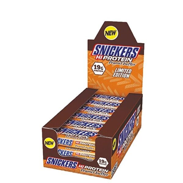 12 x Snickers Protein Bar, 57 g, Peanut Butter - Mars