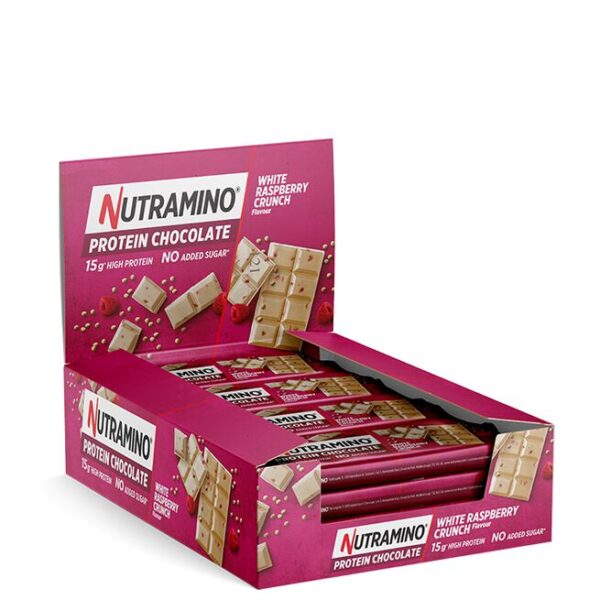 16 x Nutramino Proteinbar, 50 g, Raspberry Crunch - Nutramino Fitness Nutrition