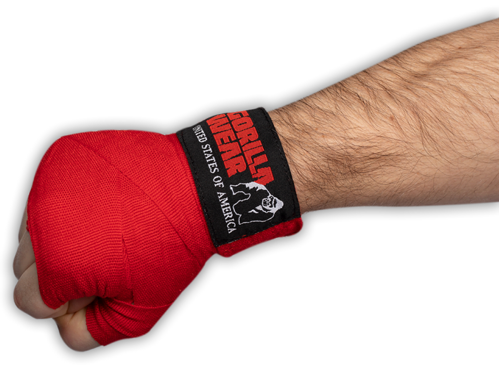 25486 Gorilla Wear Boxing Hand Wraps Red 3