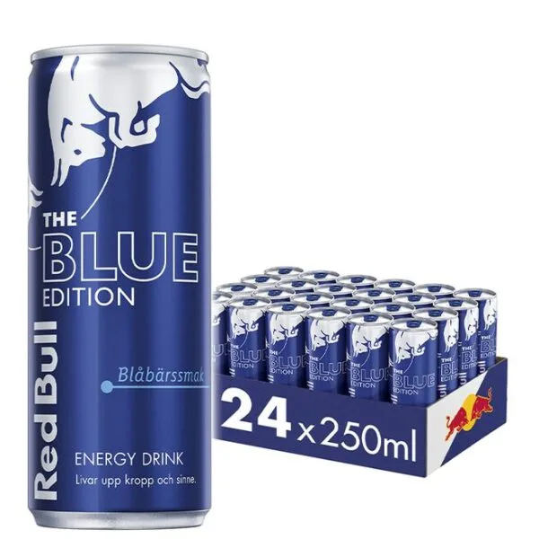 24 x Red Bull Energidryck, 250 ml, Blue Edition - Red Bull