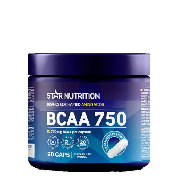 BCAA 750, 90 caps-Star Nutrition