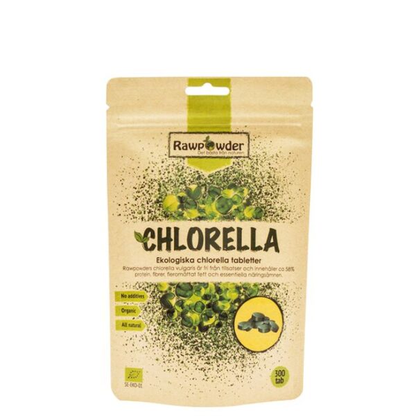 Chlorella Tabletter ØKO, 300 st-Rawpowder