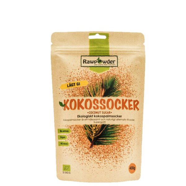 Kokosnøtt Sukker ØKO, 400 g-Rawpowder