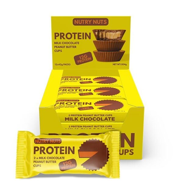 Låda Nutry Nuts Protein Peanut Butter Cups 42 g-Nutry Nuts