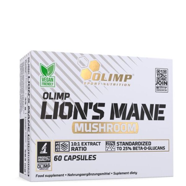 Lions Mane Mushroom, 60 caps-Olimp Sports Nutrition