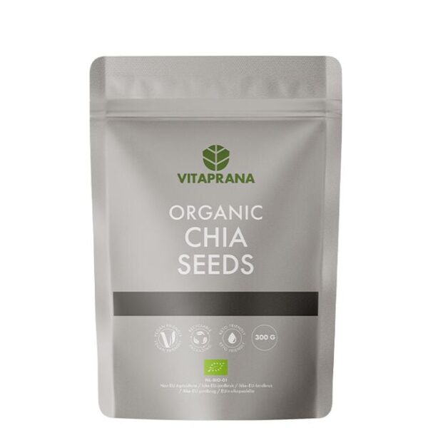 Organic Chia Seeds, 300 g-Vitaprana