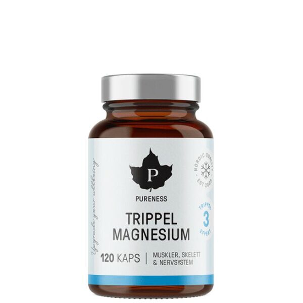 Trippel Magnesium 120 kapslar-Pureness