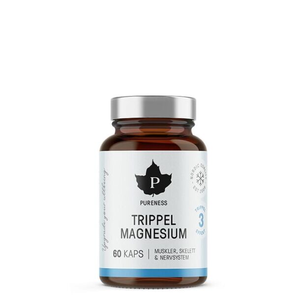 Trippel Magnesium 60 kapslar-Pureness