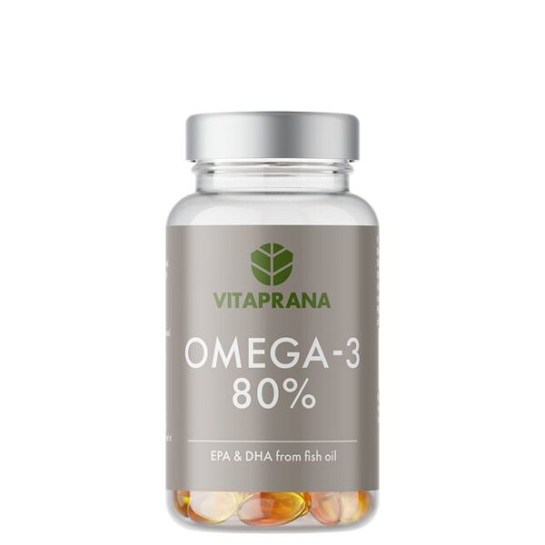 Vitaprana Omega-3 80%, 100 kapslar-Vitaprana