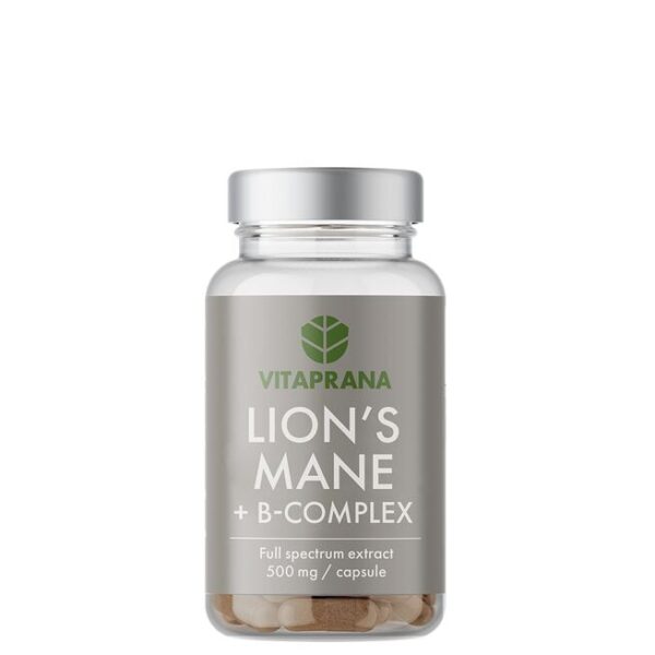 Lion´s Mane + B complex, 50 kapslar-Vitaprana